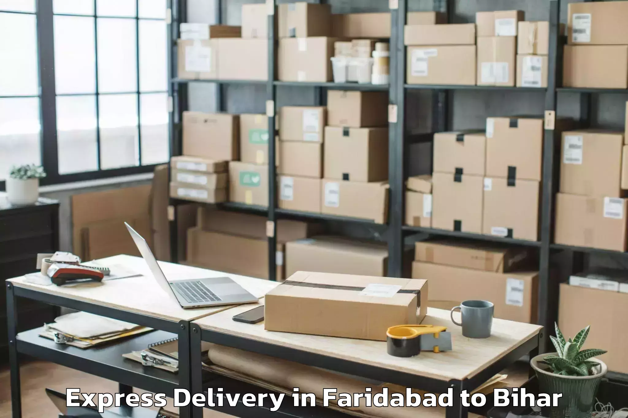 Top Faridabad to Madhepur Express Delivery Available